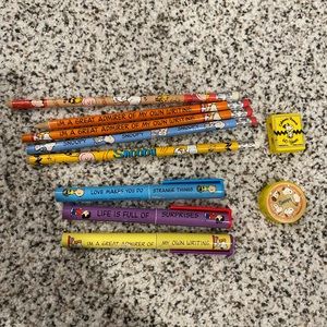 Lot of Peanuts Writing Materials